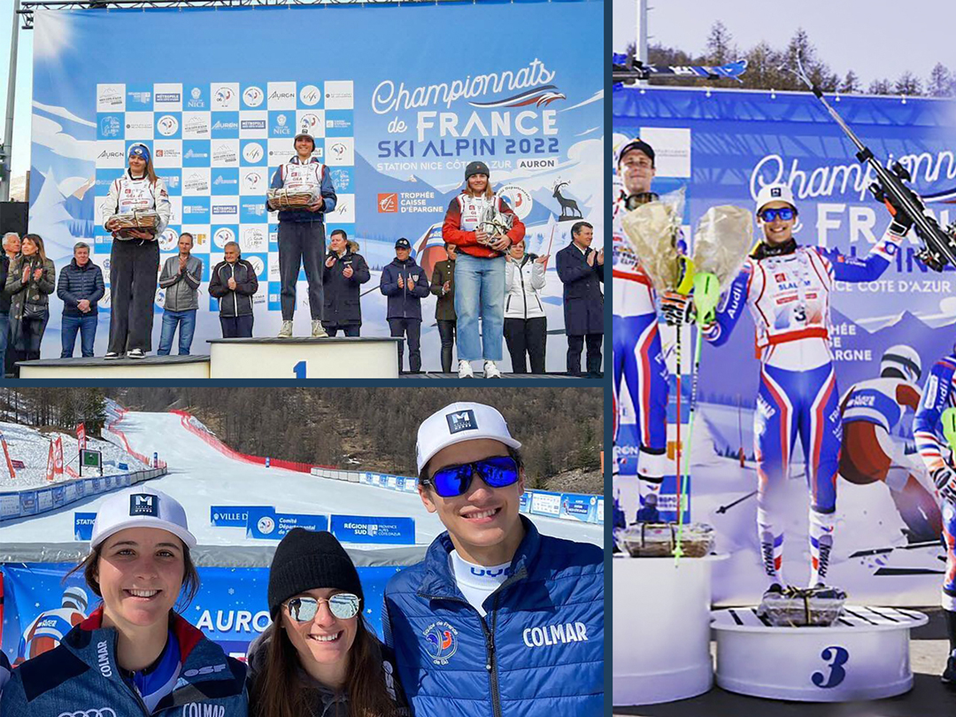 Les champions du Team Groupe Monod aux championnats de France de ski alpin 2022